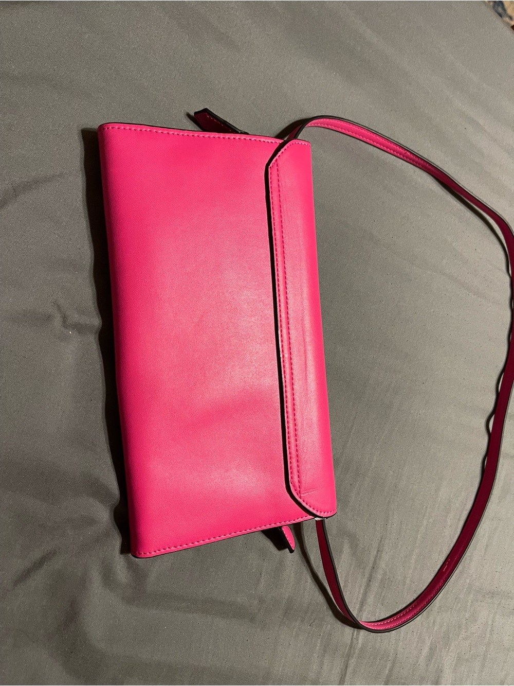 Vera Bradley Bright Hot Pink Crossbody Wallet - Picture 2 of 2